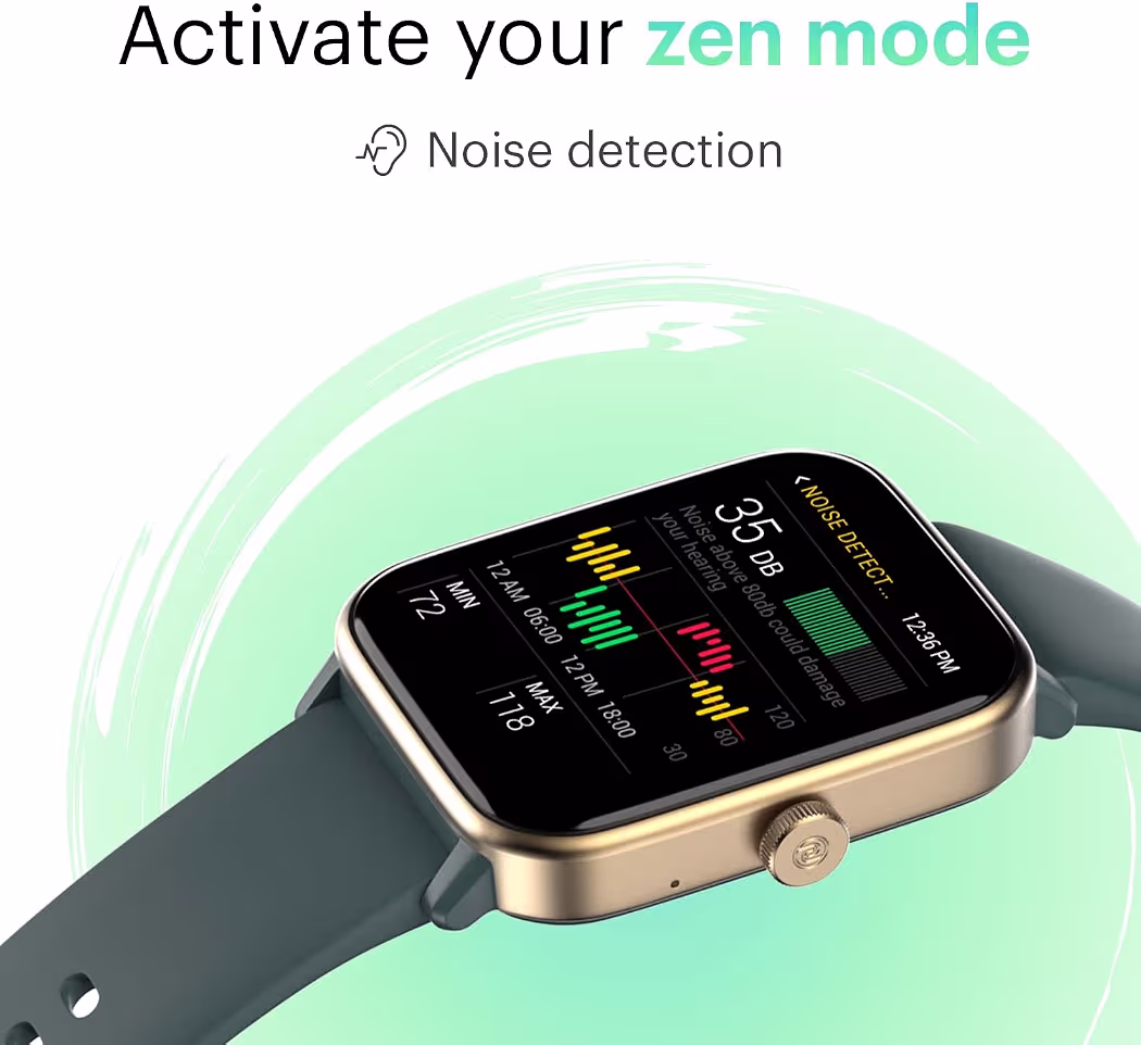 Noise ColorFit Pro 4 Max 1.8" Biggest Display, Bluetooth Calling Smart Watch, Built.in Alexa, 100 Sports Modes, Detection, Health & Productivity Suite (Navy Gold)