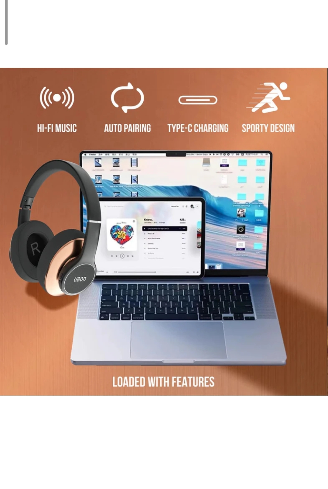 delphine Wireless Headphone HP-65 Tantra Over-Ear Active Noise Cancelling 60hr Playtime Bluetooth & Wired Headset (Black, On the Ear)