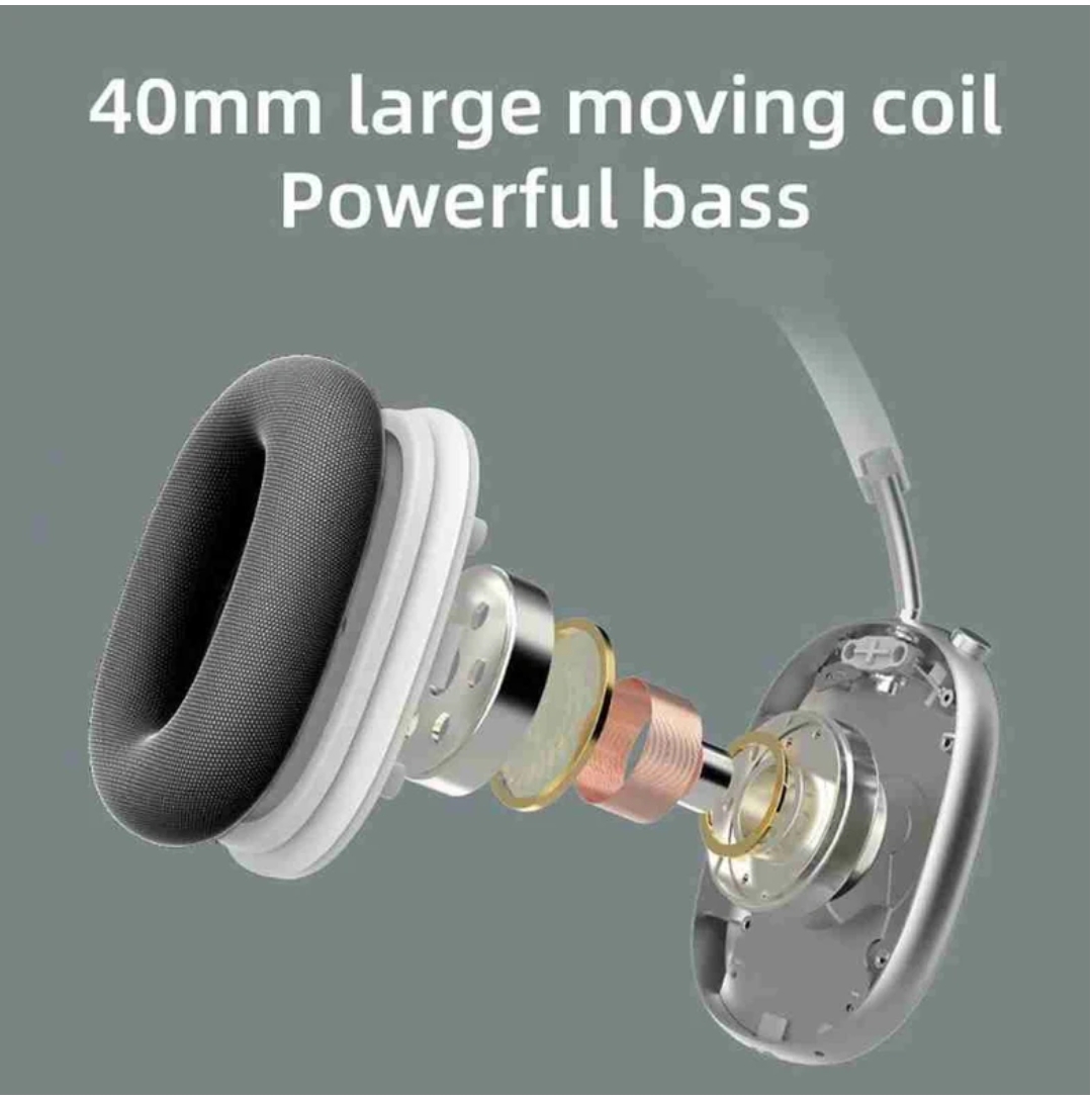 UBON Black HP-720 "Beast Series" Designer Wireless Headphones.