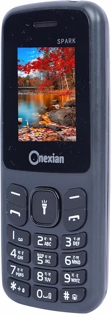 Onexian Spark 311 Dual Sim |Keypad Mobile| with 1.8" Display | Voice Changer | Auto Call Recording | Long Lasting Battery | Wireless FM | Digital Camera | Feature Phone | Torch | Black