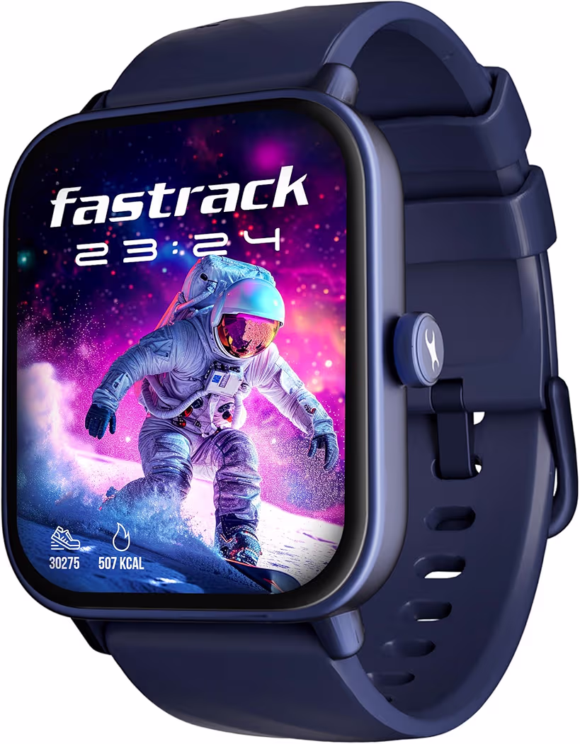 Fastrack Limitless Glide X 1.83" Smart Watch with Ultra UV HD Display, SpO2, Heart Rate & Sleep Tracking, Bluetooth Calling, 100+ Sports Modes, 5-Day Battery, Smartwatch for Men & Women (Blue)