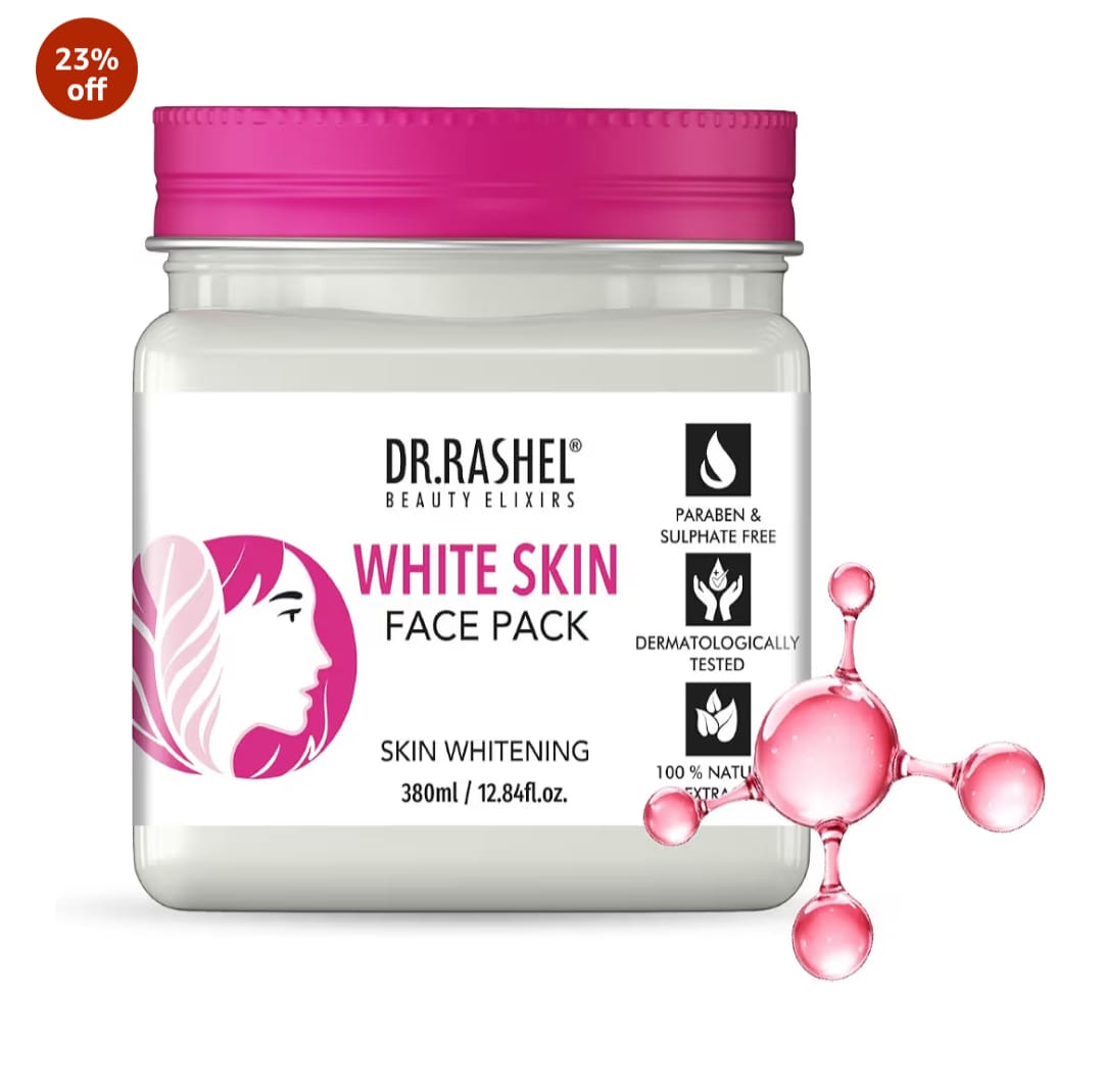 Dr.Rashel WHITE SKIN FACE PACK For Skin Whitening, Skin Lightening, Dark Spot, Reduce Pigmentation (380 ml)
