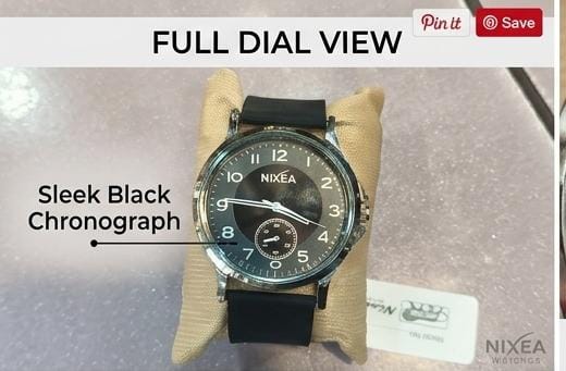 NIXEA Black & Chrome Edition: Men's Casual Analog Watch with Premium Silicone Band