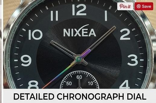 NIXEA Black & Chrome Edition: Men's Casual Analog Watch with Premium Silicone Band