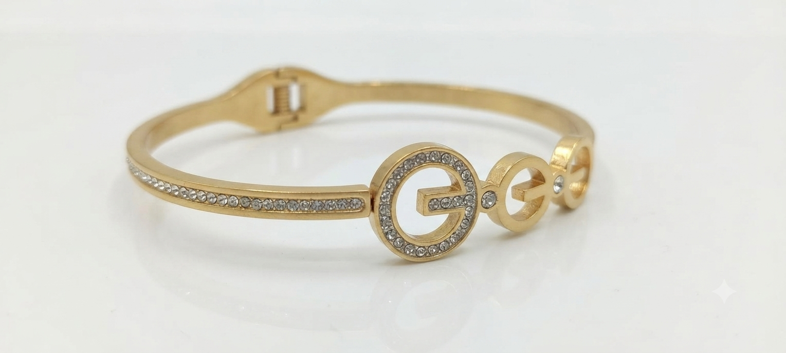 G-Link and Pave Ring Bangle