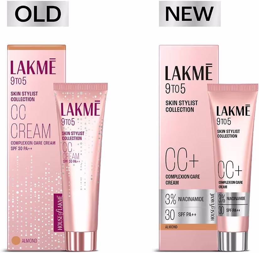 Lakme 9 to 5 CC Cream Almond with 3% Niacinamide Complex SPF30 PA++ | 90% lightweight moisturizing cream for Care & 10% Foundation for Care |Conceals Dark Spots| Brightens Skin |30 gLakme 9 to 5 CC Cream Almond with 3% Niacinamide Complex SPF30 PA++ | 90% lightweight moisturizing cr