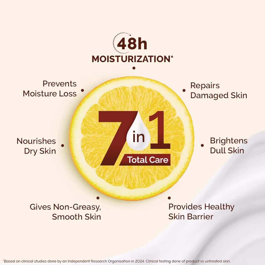 Mamaearth Vitamin C Daily Glow Body Lotion with Vitamin C & Honey for Skin Brightening - 400 ml 48 Hrs Long-lasting Moisturization | Brightens Your Skin Daily | 7-in-1 Total Care For Dry Skin | Made Safe Approved