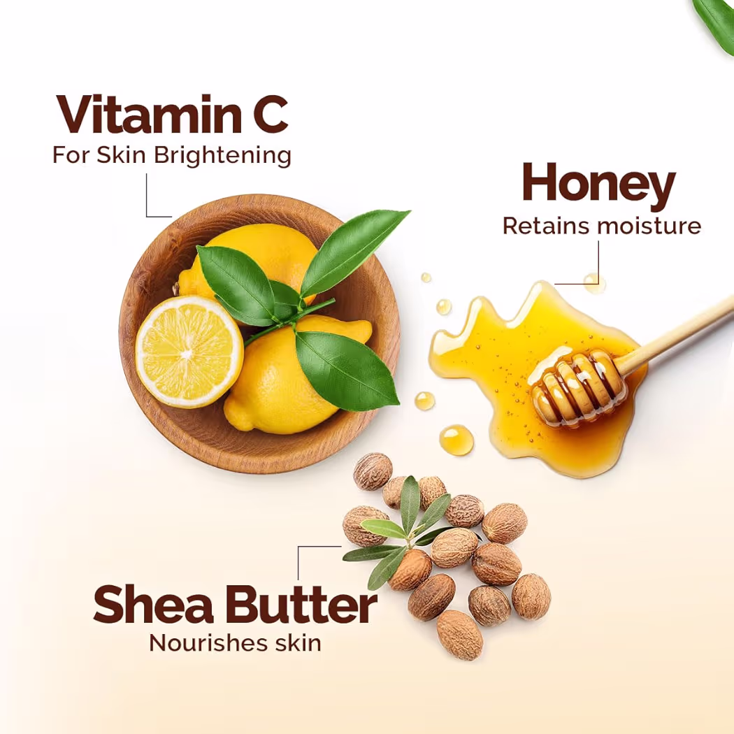Mamaearth Vitamin C Daily Glow Body Lotion with Vitamin C & Honey for Skin Brightening - 400 ml 48 Hrs Long-lasting Moisturization | Brightens Your Skin Daily | 7-in-1 Total Care For Dry Skin | Made Safe Approved