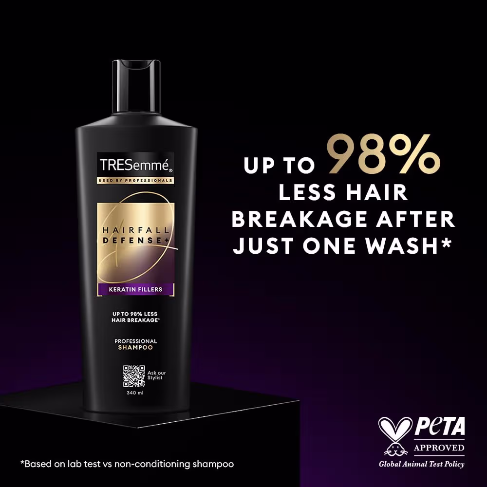 Tresemme Hair Fall Defence Shampoo|| For Strong Hair|| With Keratin Protein|| Prevent Hair Fall due to Breakage|| 500 ml