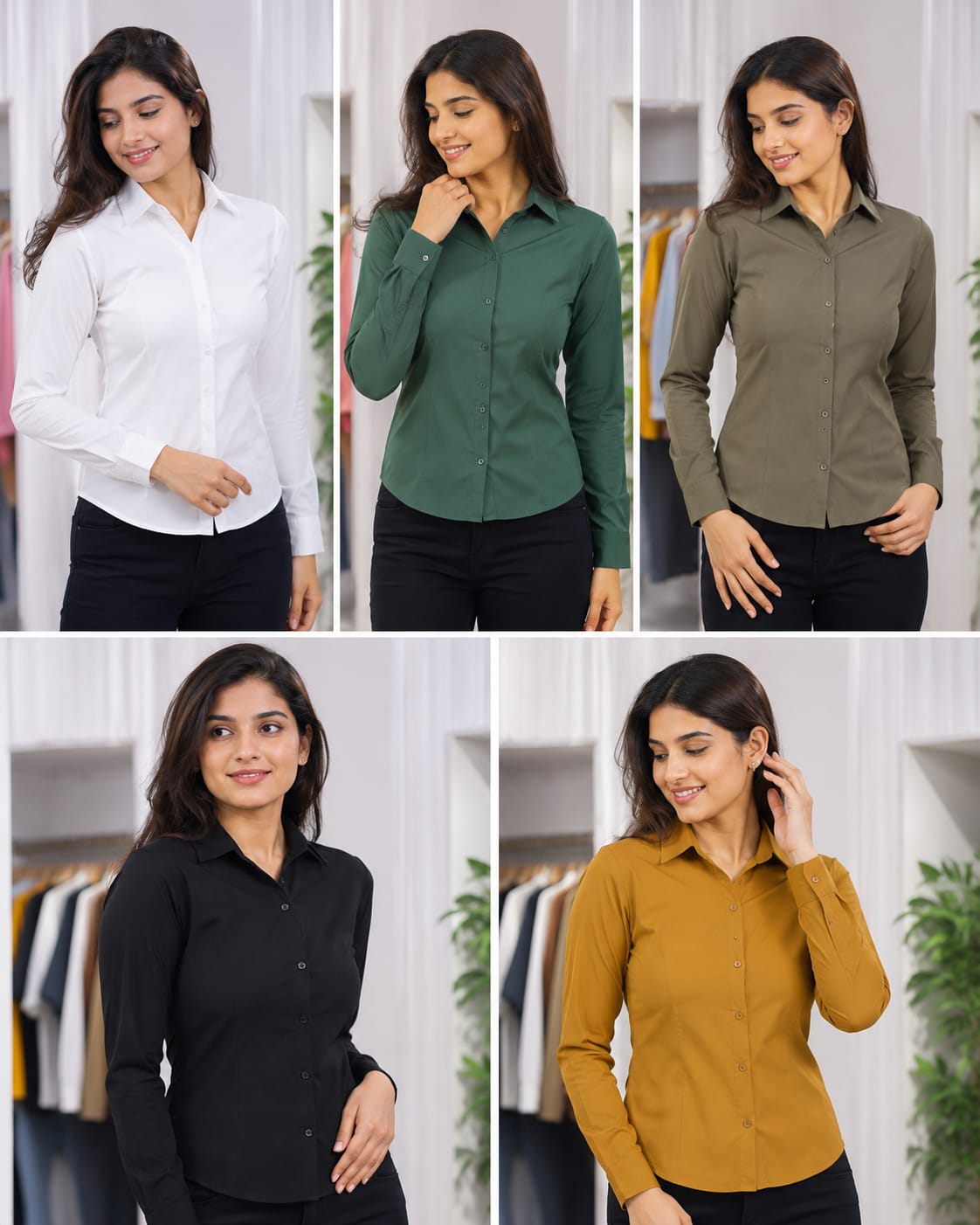 Kevara Stylish Plain Shirt for Women & Girls