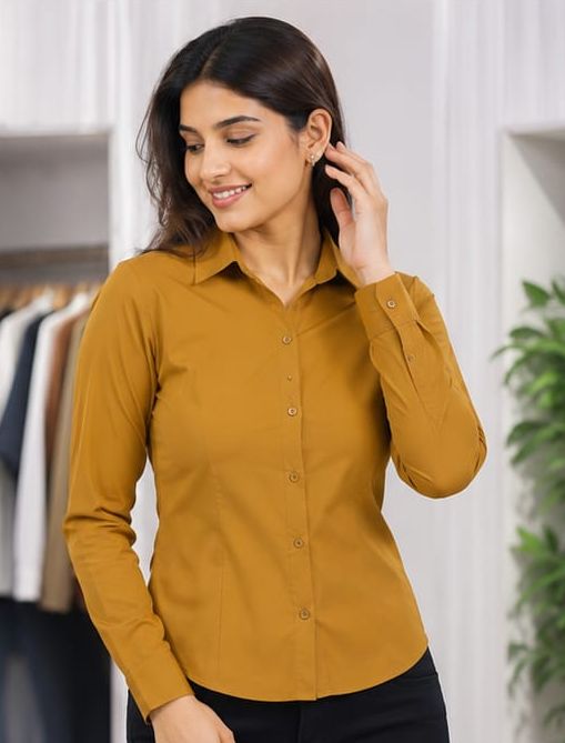 Kevara Stylish Plain Shirt for Women & Girls