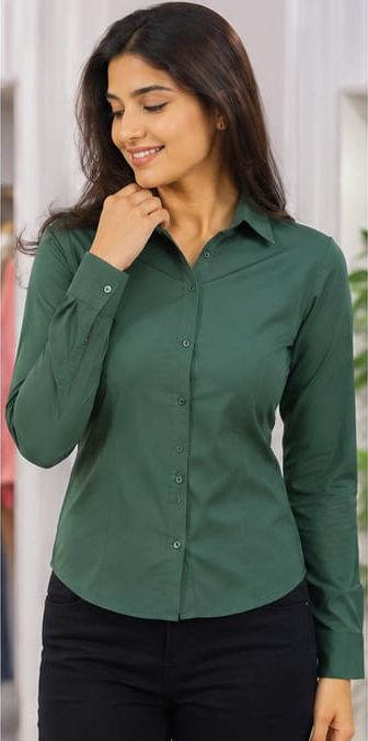 Kevara Stylish Plain Shirt for Women & Girls