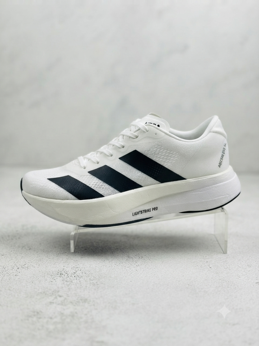 Adidas Adizero Adios Pro 3 (White/Black) - Professional Running Shoe