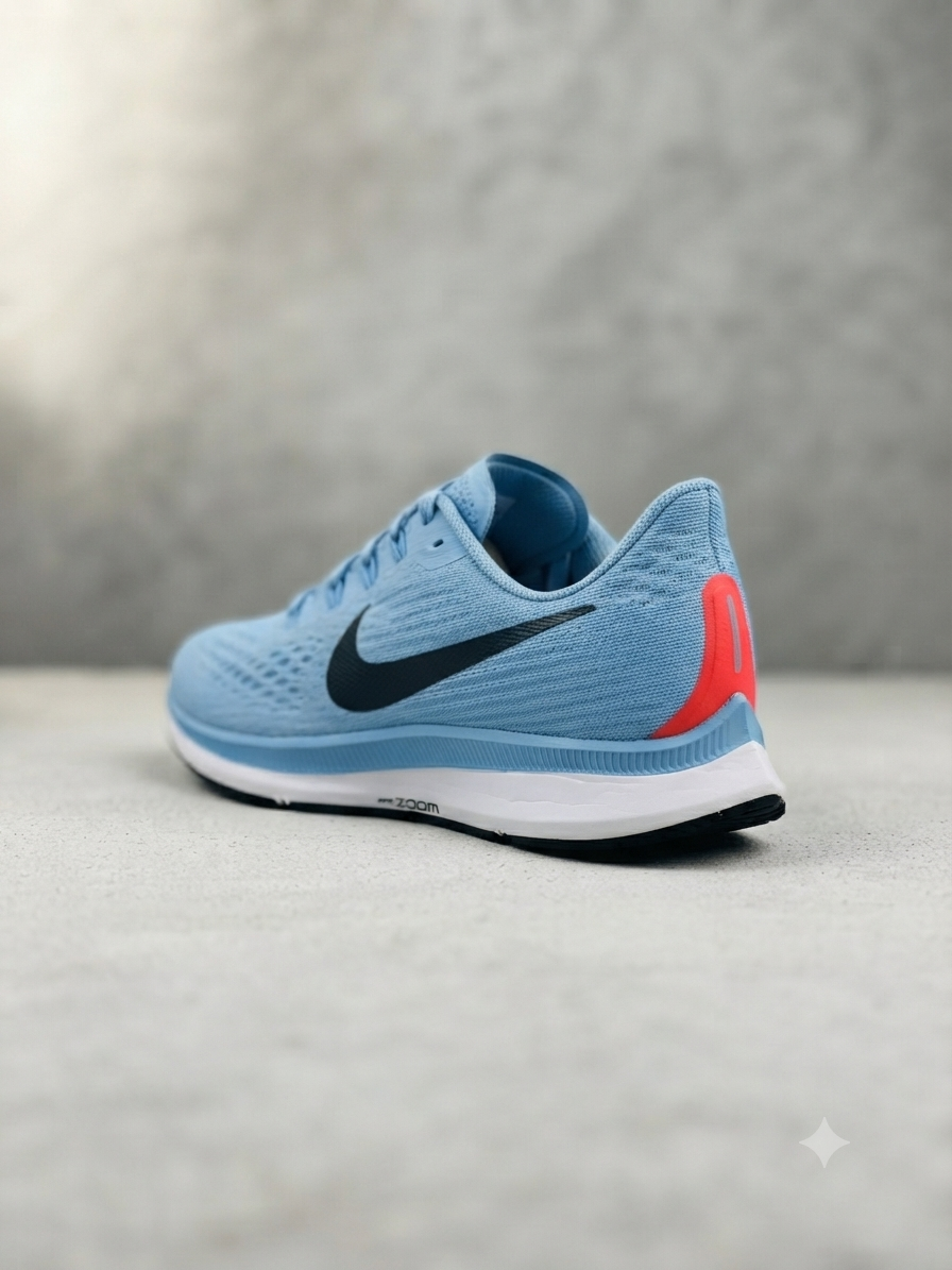 Nike Air Zoom Pegasus 36 - Men's Running Shoe (Light Blue/Black)