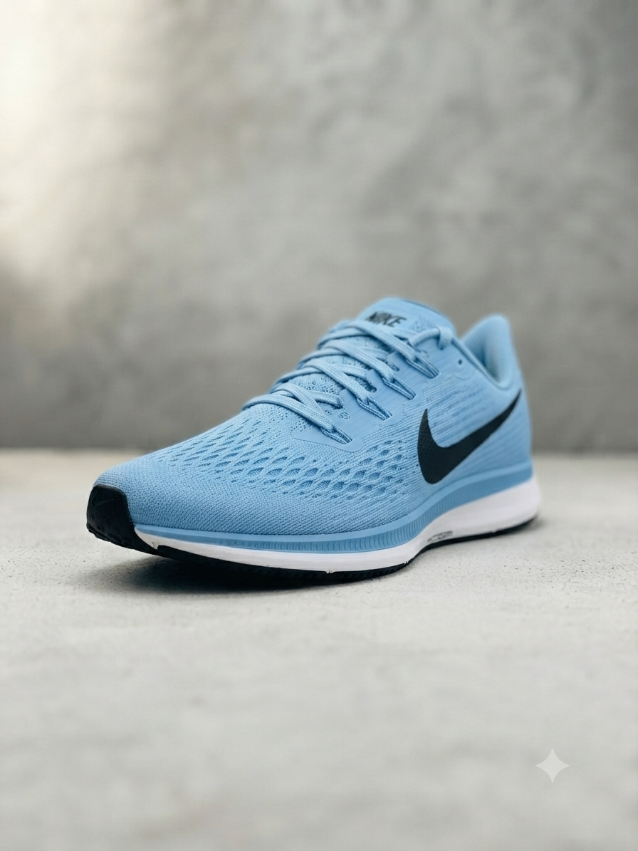 Nike Air Zoom Pegasus 36 - Men's Running Shoe (Light Blue/Black)