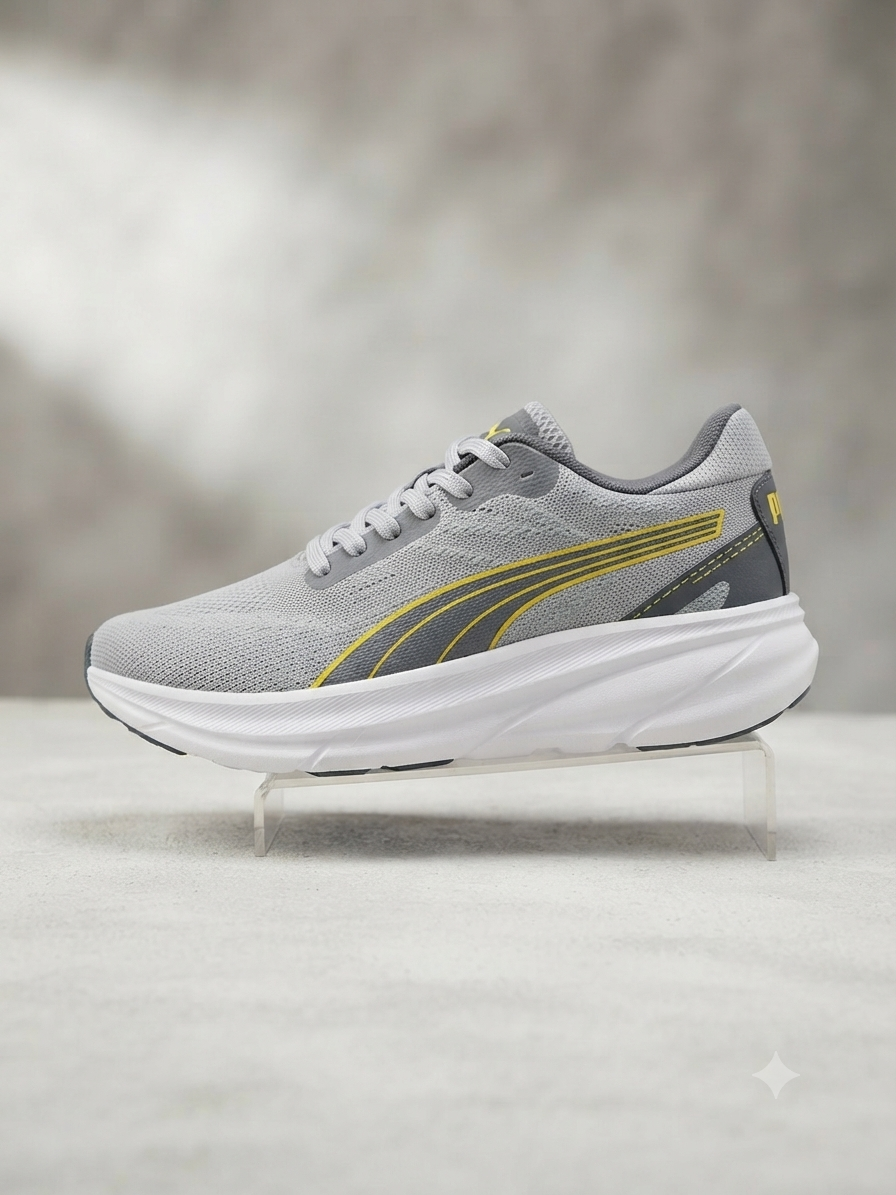 Puma Scend Pro - Lightweight Running Shoes (Grey/Yellow)