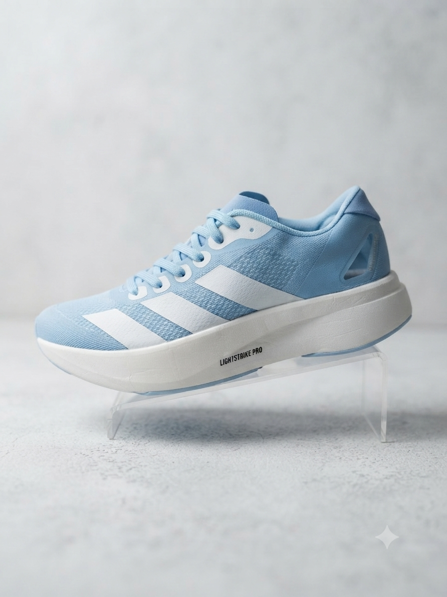 Adidas Adizero Adios Pro 3 (Light Blue/White) - Professional Running Shoe
