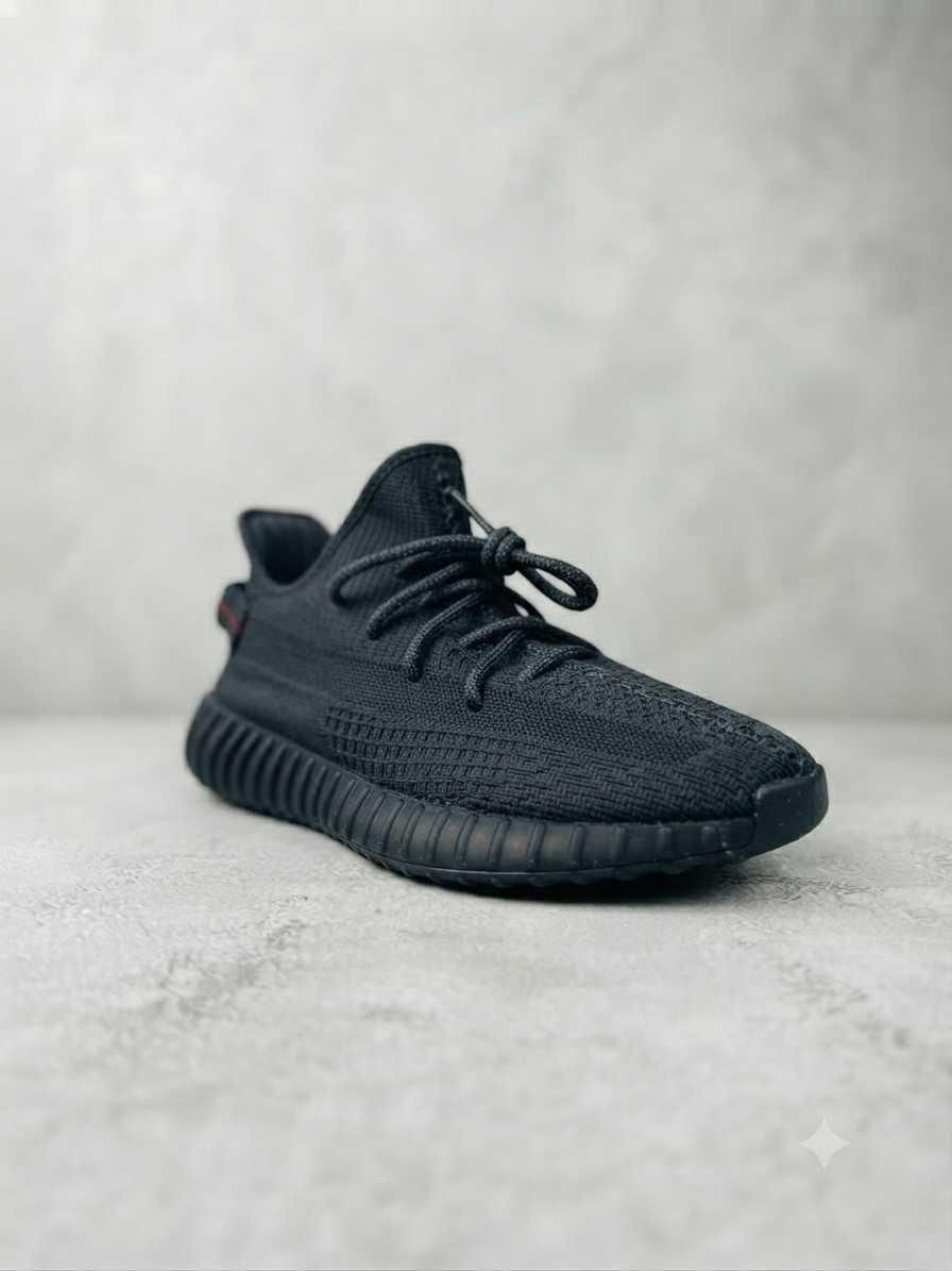 Premium All-Black Knit Sneaker - Ultra-Comfort & Style (Unisex)