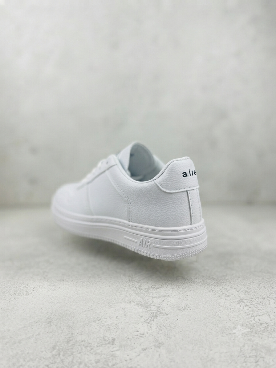 Classic All-White Streetwear Sneaker - Premium Style (Unisex)