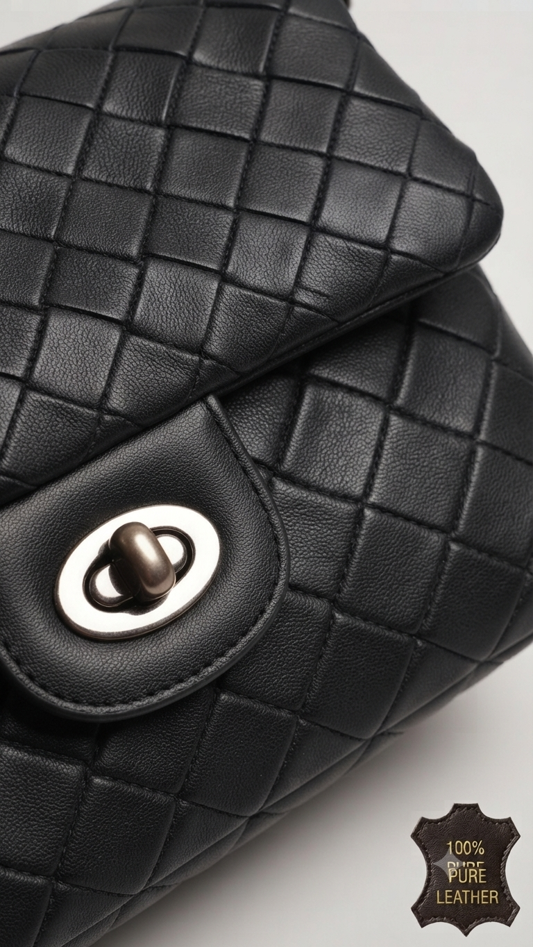 "The Ribbon-Accented Quilted Clutch"