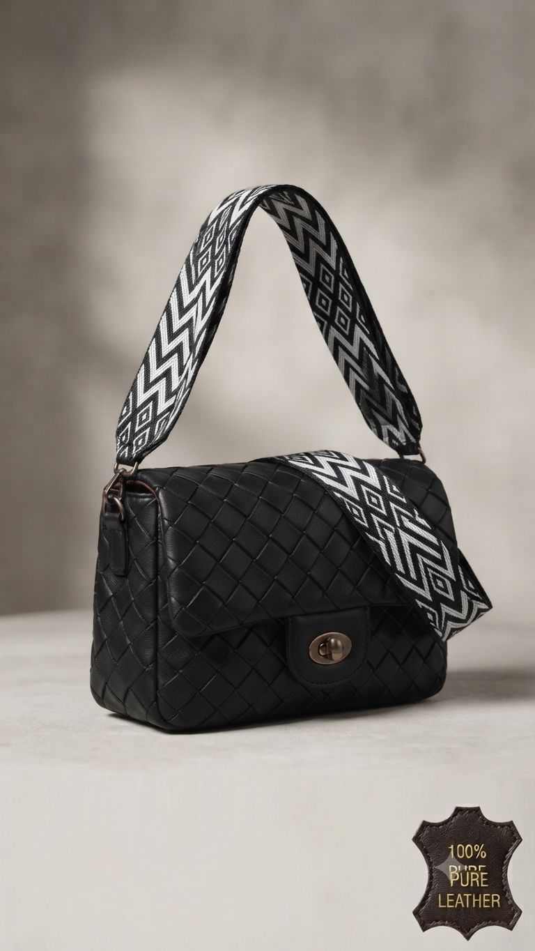 "The Ribbon-Accented Quilted Clutch"