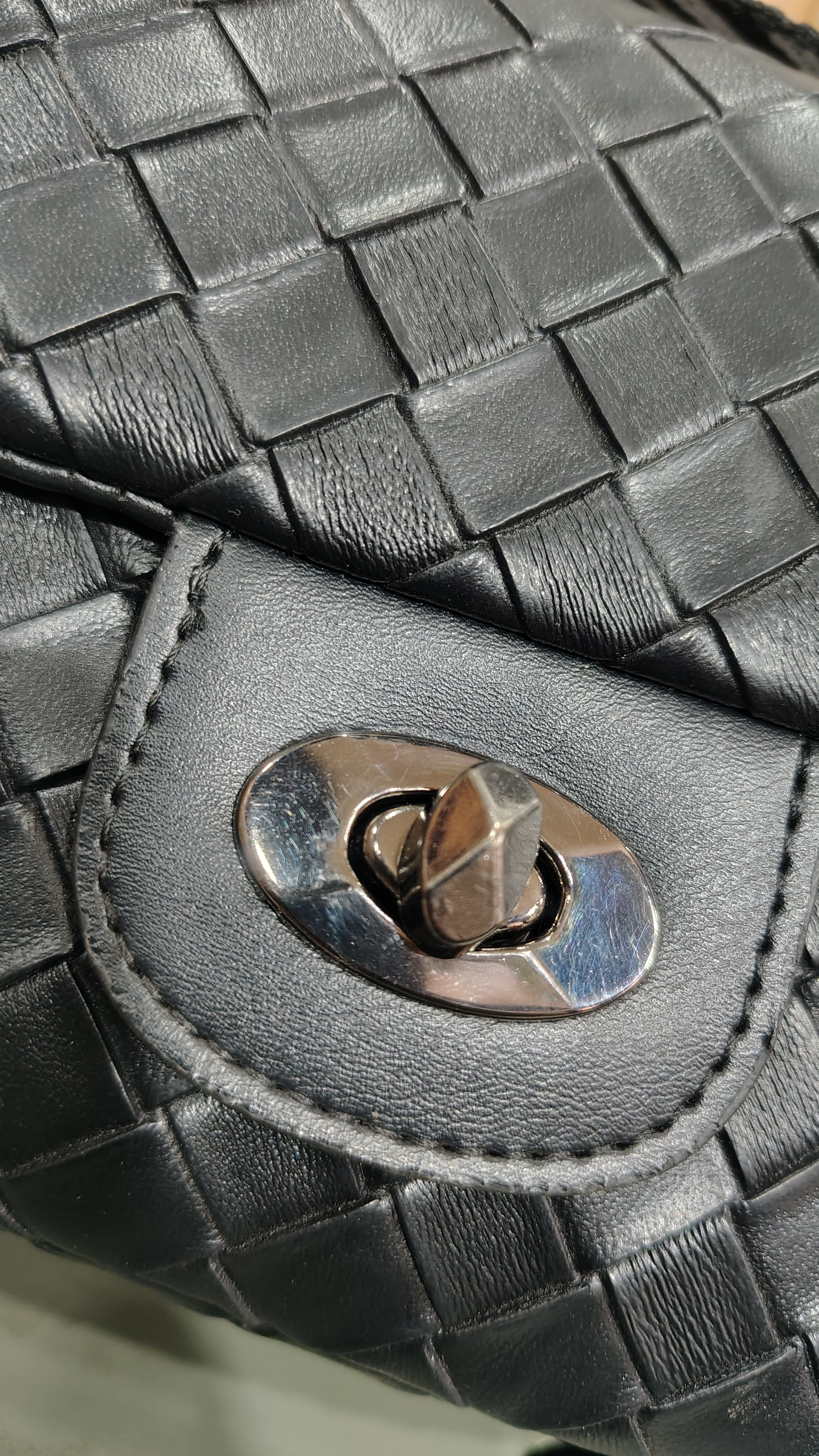 "The Ribbon-Accented Quilted Clutch"