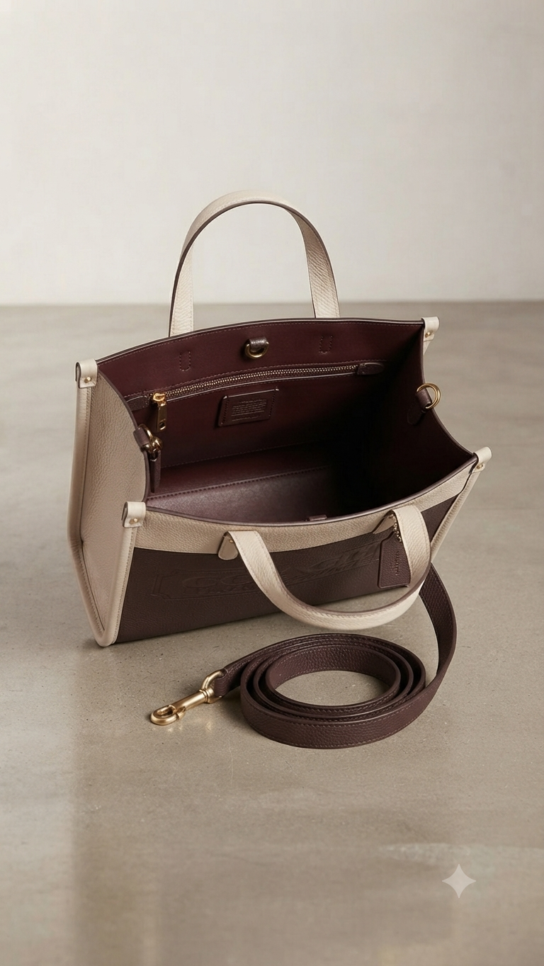 Coach Field Tote 30 with Leatherware Embossing