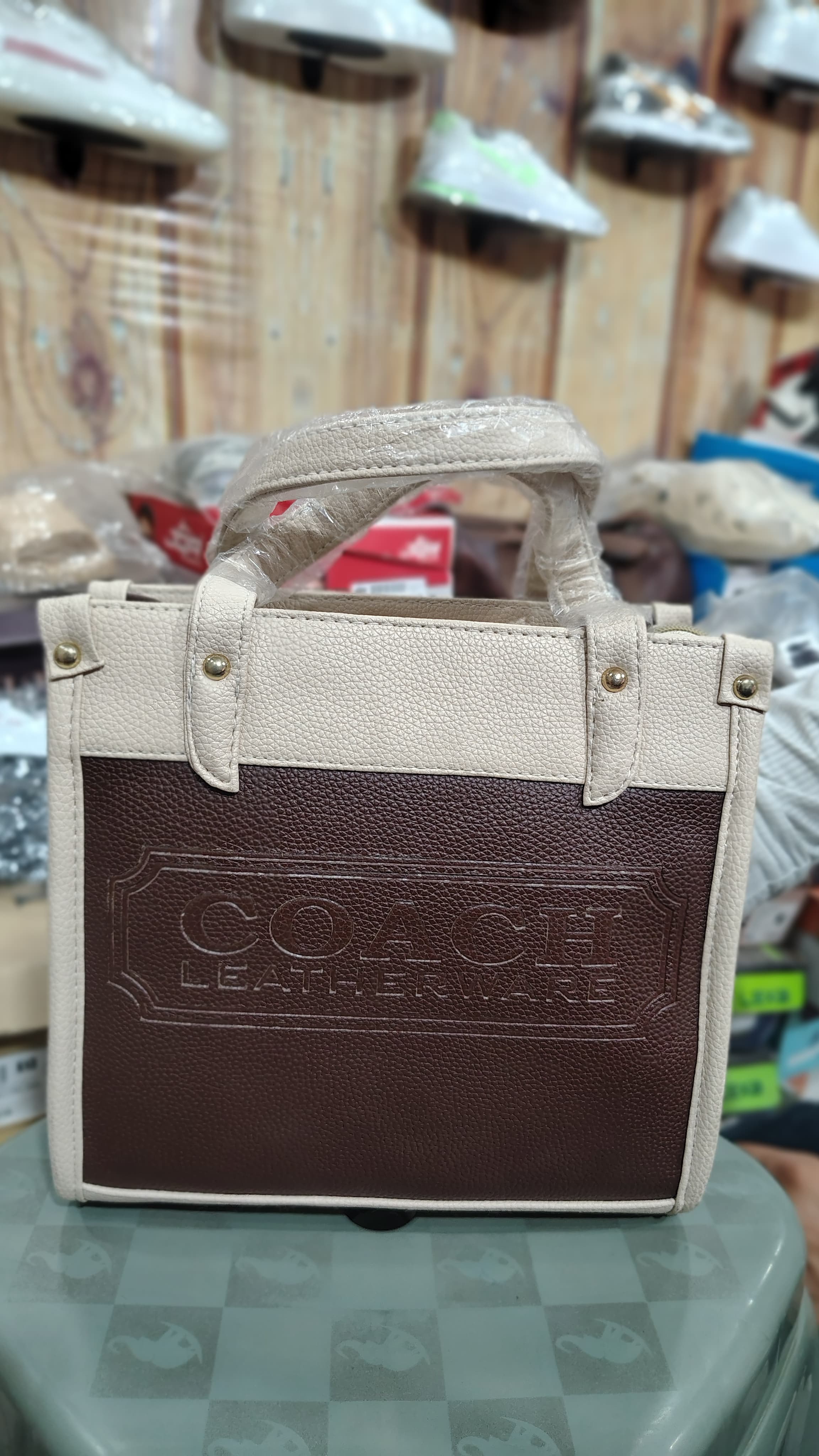 Coach Field Tote 30 with Leatherware Embossing