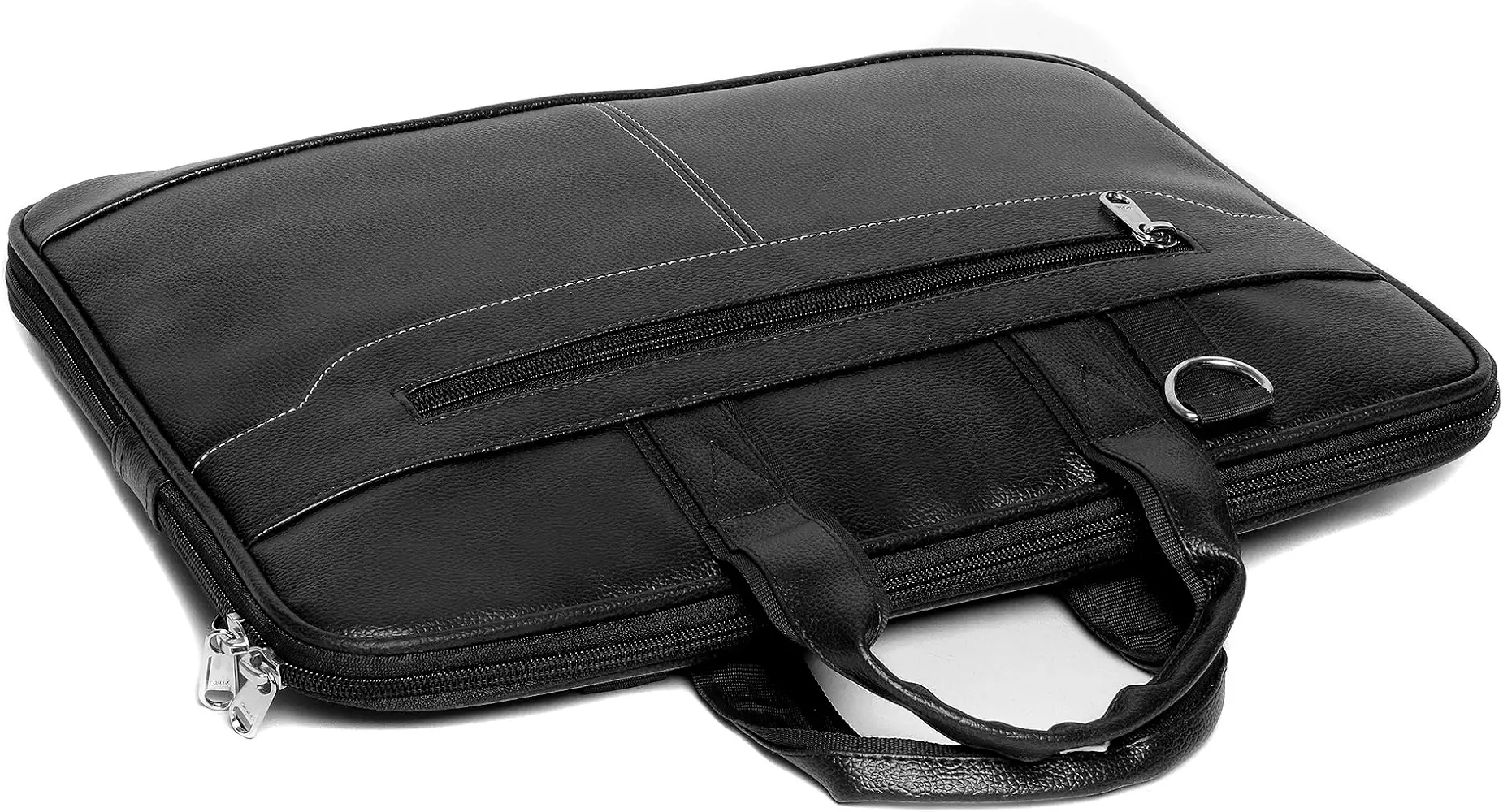 Bagneeds® 14 Inch Laptop Office Bag for Men & Women | Premium Synthetic Leather Business Briefcase | Padded Compartment | Adjustable Shoulder Strap
