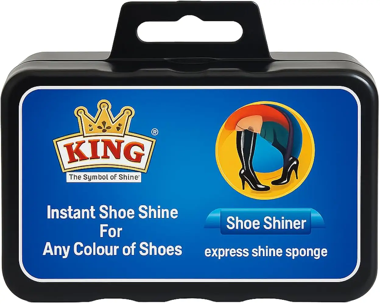 King Instant Shoe Shine Sponge | Quick Shine Express Shiner, All Shoe Colors, Leather Shoe Polish, Travel-Frie…