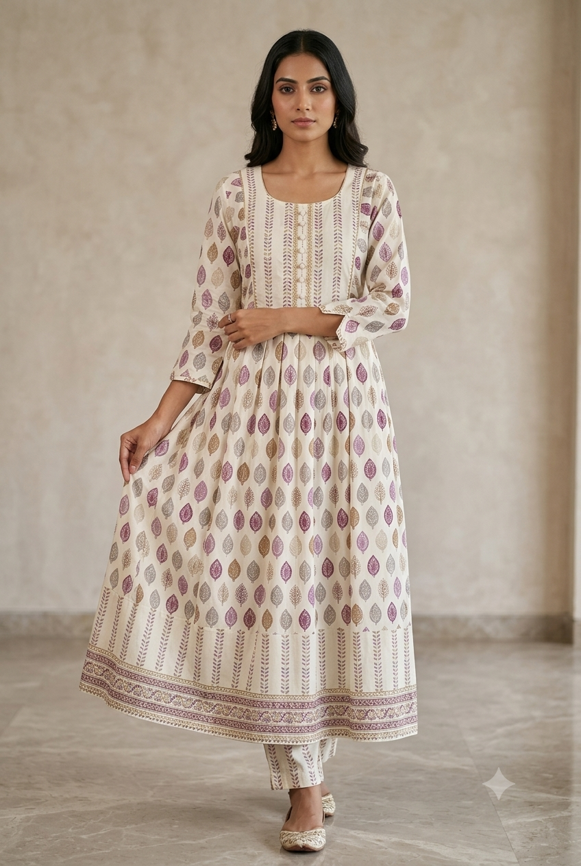 Ivory & Earth-Tone Floral Heritage Set