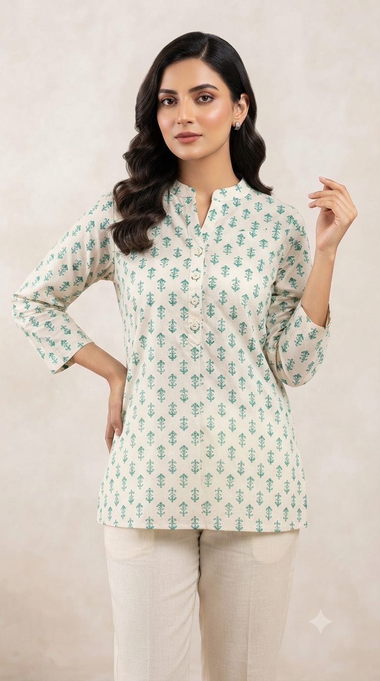 Ivory Heritage Embroidered Kurta
