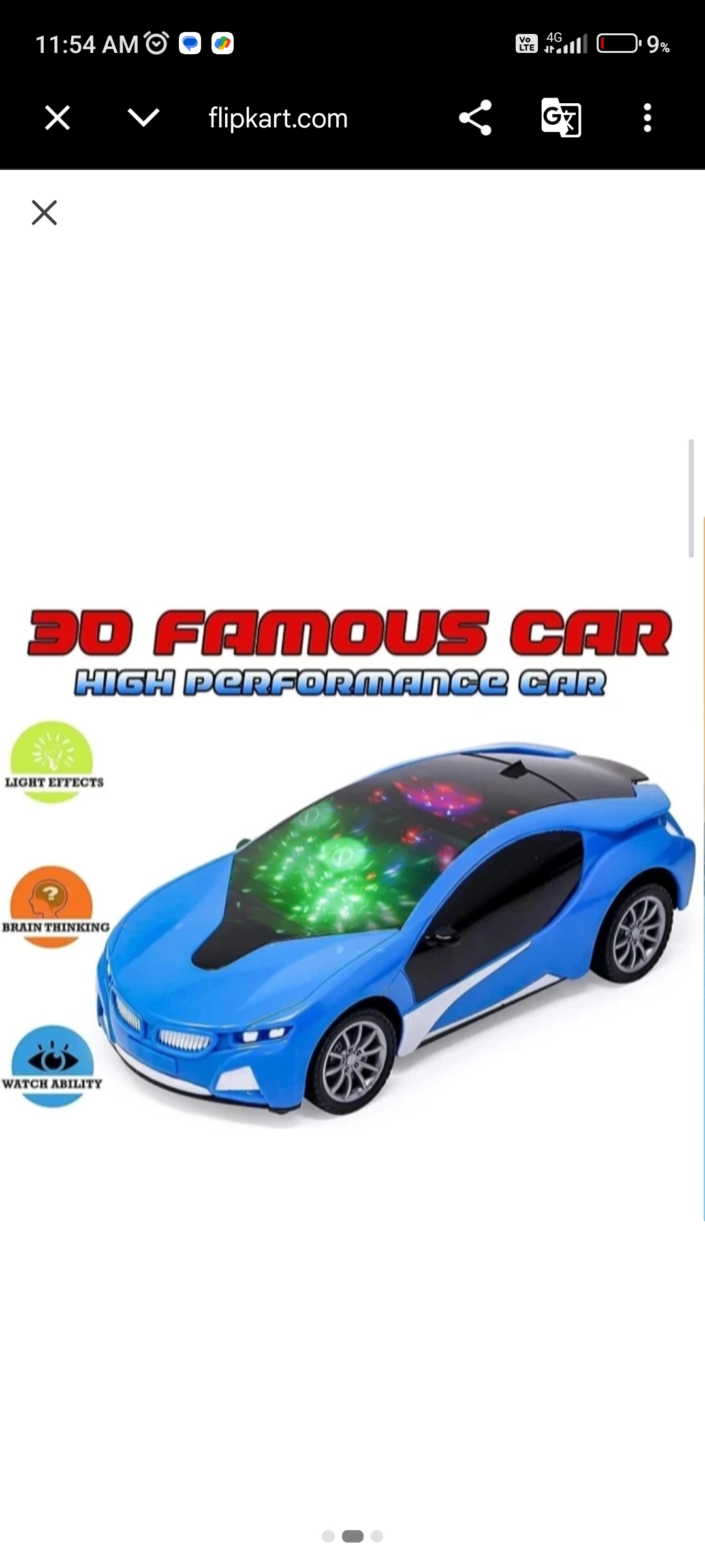 RC led lighting dancing car