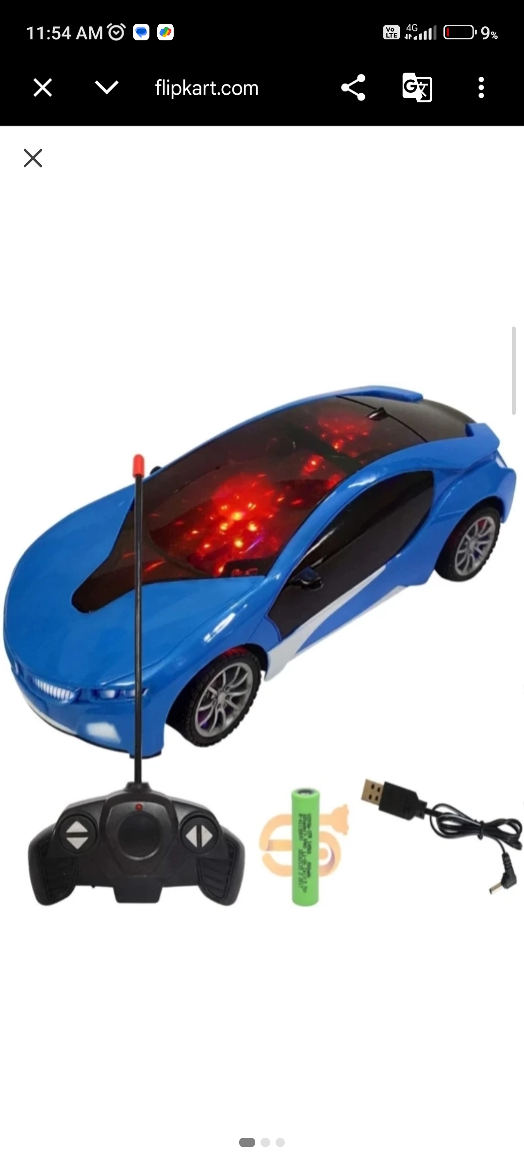 RC led lighting dancing car