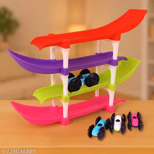 Hetal Plastic Kids Rolling Car Track Toy Set |