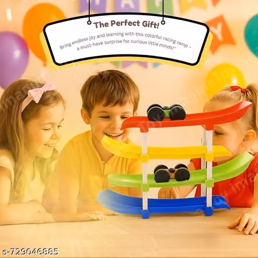 Hetal Plastic Kids Rolling Car Track Toy Set |