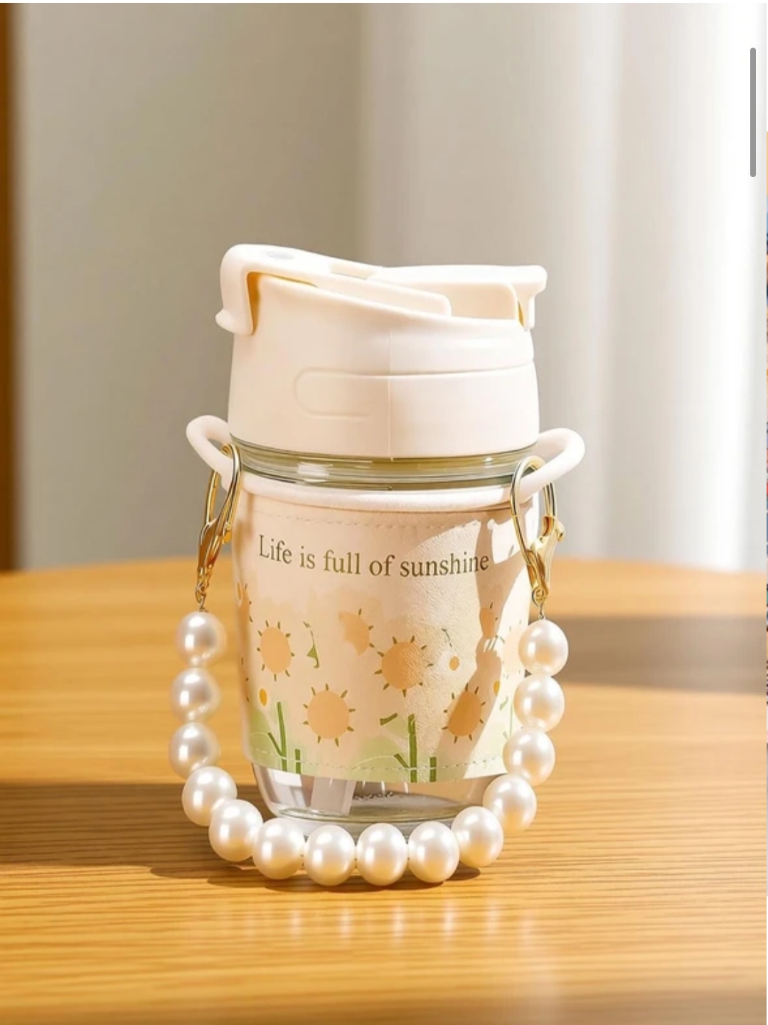 Popital moti glass sipper , 350 ml