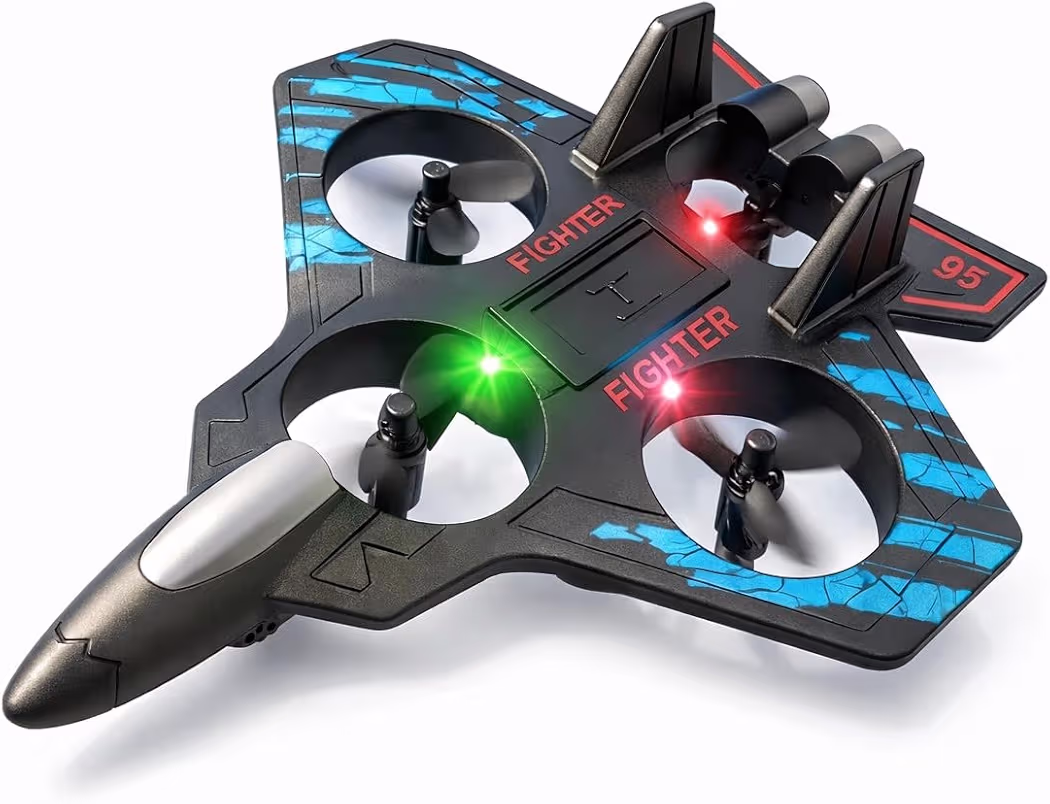 Remote Control Quadcopter Drone with 360-Degree Flip Function, One-Key Controls, Headless Mode, Dual Speed Settings for Indoor Flying, Kids 11+ Years