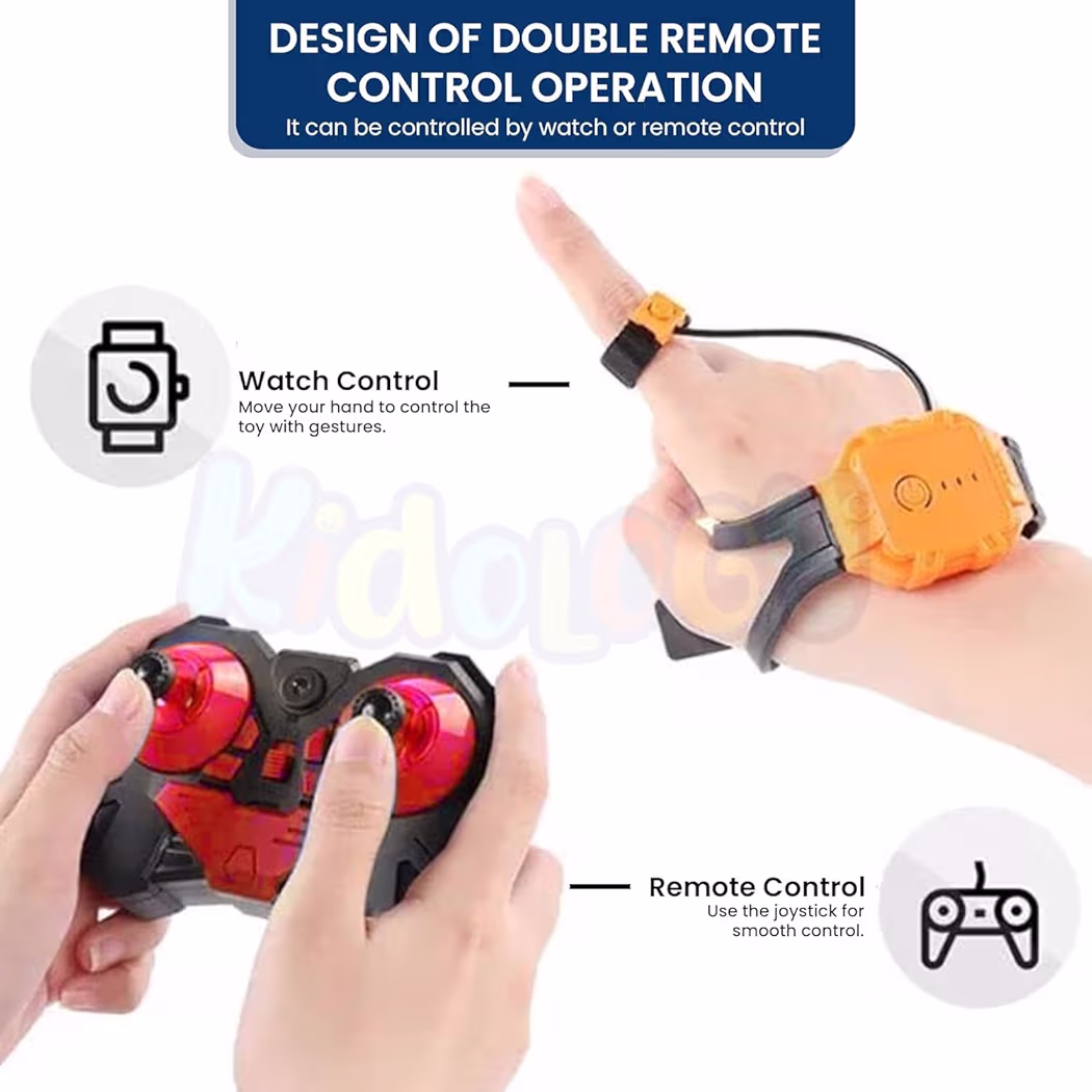 Hand Control Rc Car with Gesture Sensor – 2.4ghz 4WD Drift Stunt Double-Sided Twist Car with Lights & Music | 360° Spinning Off-Road Toy Car for Boys 7-14 (Pack of 1) 67% off