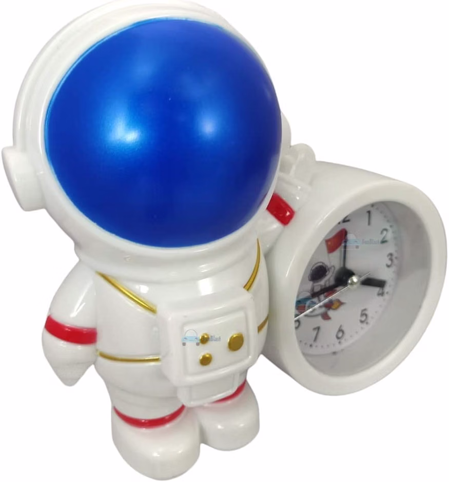 FunBlast Alarm Clock - Twin Bell Alarm Clock for Kids Bedroom Astronaut Alarm Watch for Girls Loud Bell Alarm Table Clock for Heavy Sleepers, Alarm Clock for Home -Random Color Dispatch