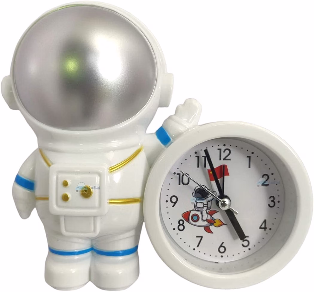 FunBlast Alarm Clock - Twin Bell Alarm Clock for Kids Bedroom Astronaut Alarm Watch for Girls Loud Bell Alarm Table Clock for Heavy Sleepers, Alarm Clock for Home -Random Color Dispatch