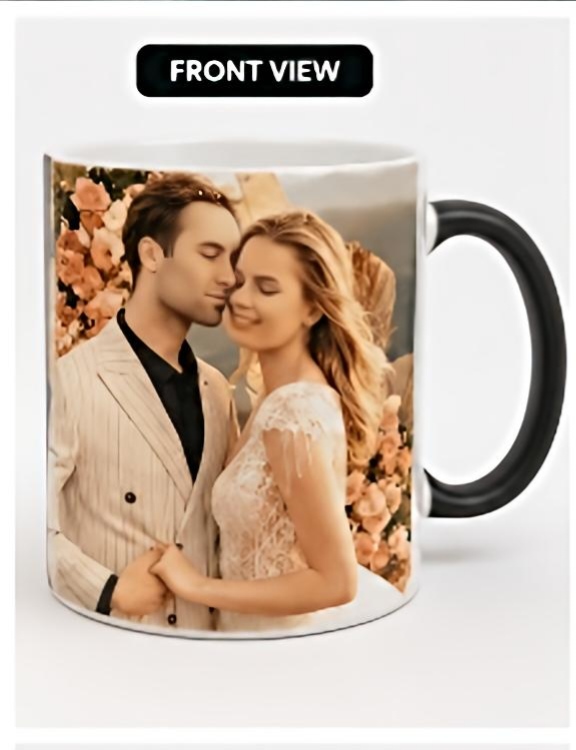 Magic Photo Reveal Heat Sensitive Coffee Mug | Personalized Color Changing Ceramic Mug (325ml