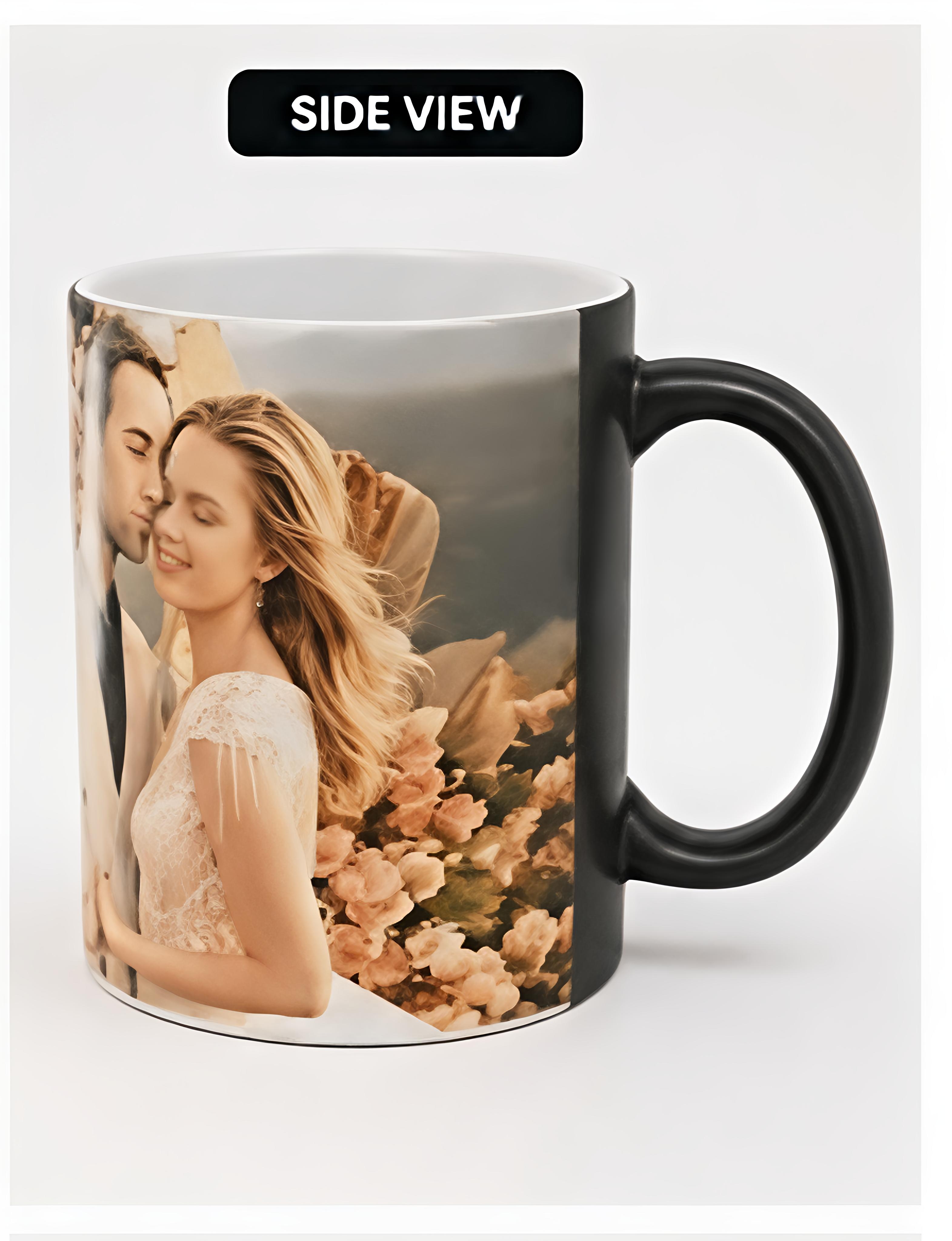 Magic Photo Reveal Heat Sensitive Coffee Mug | Personalized Color Changing Ceramic Mug (325ml