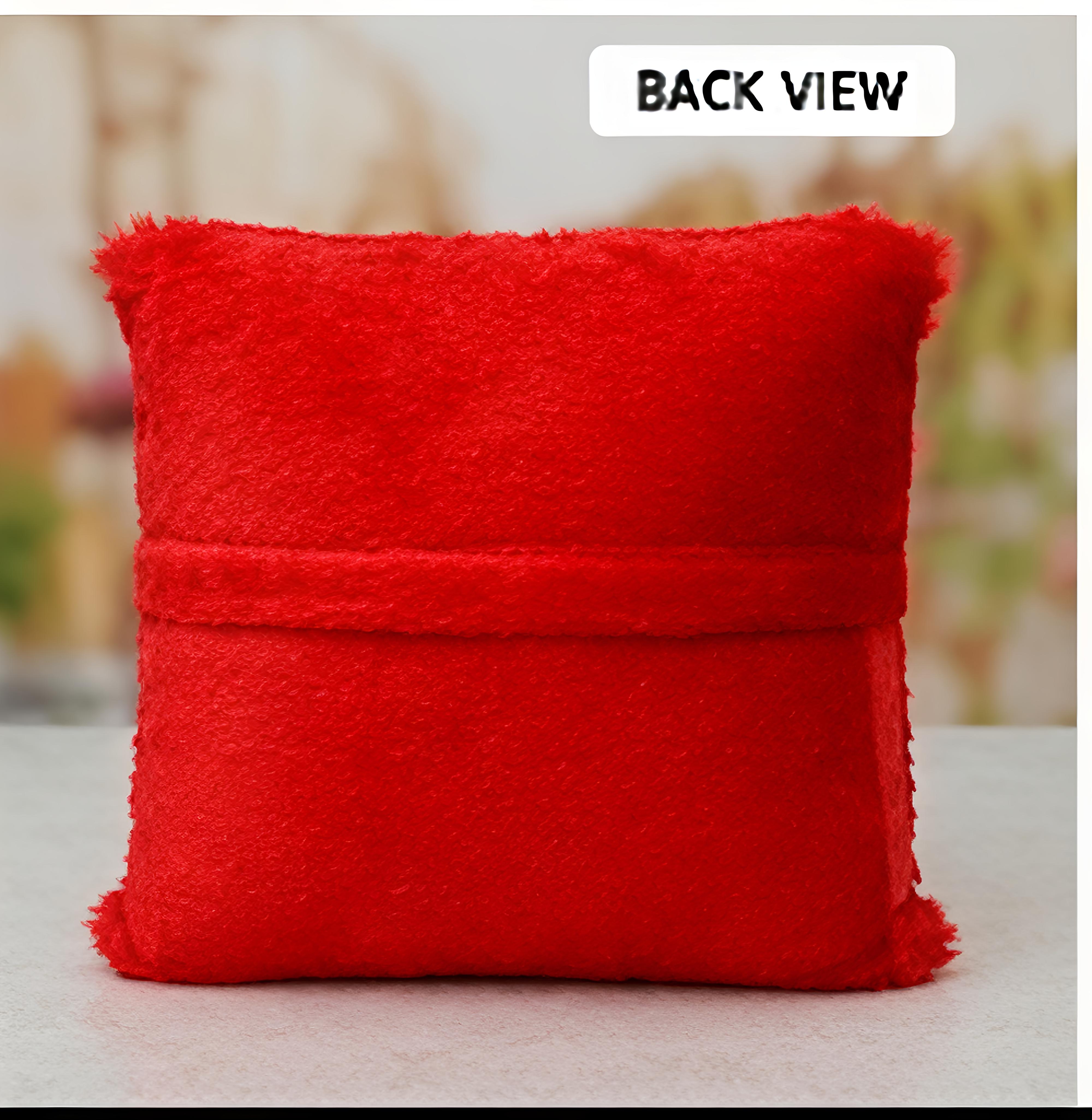 Luxury Red Fur Photo Frame – Soft Plush Picture Frame