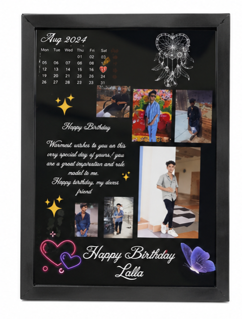 Personalized Birthday Memory Photo Frame