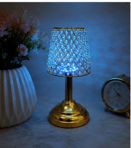 Crystal Glow LED Table Lamp