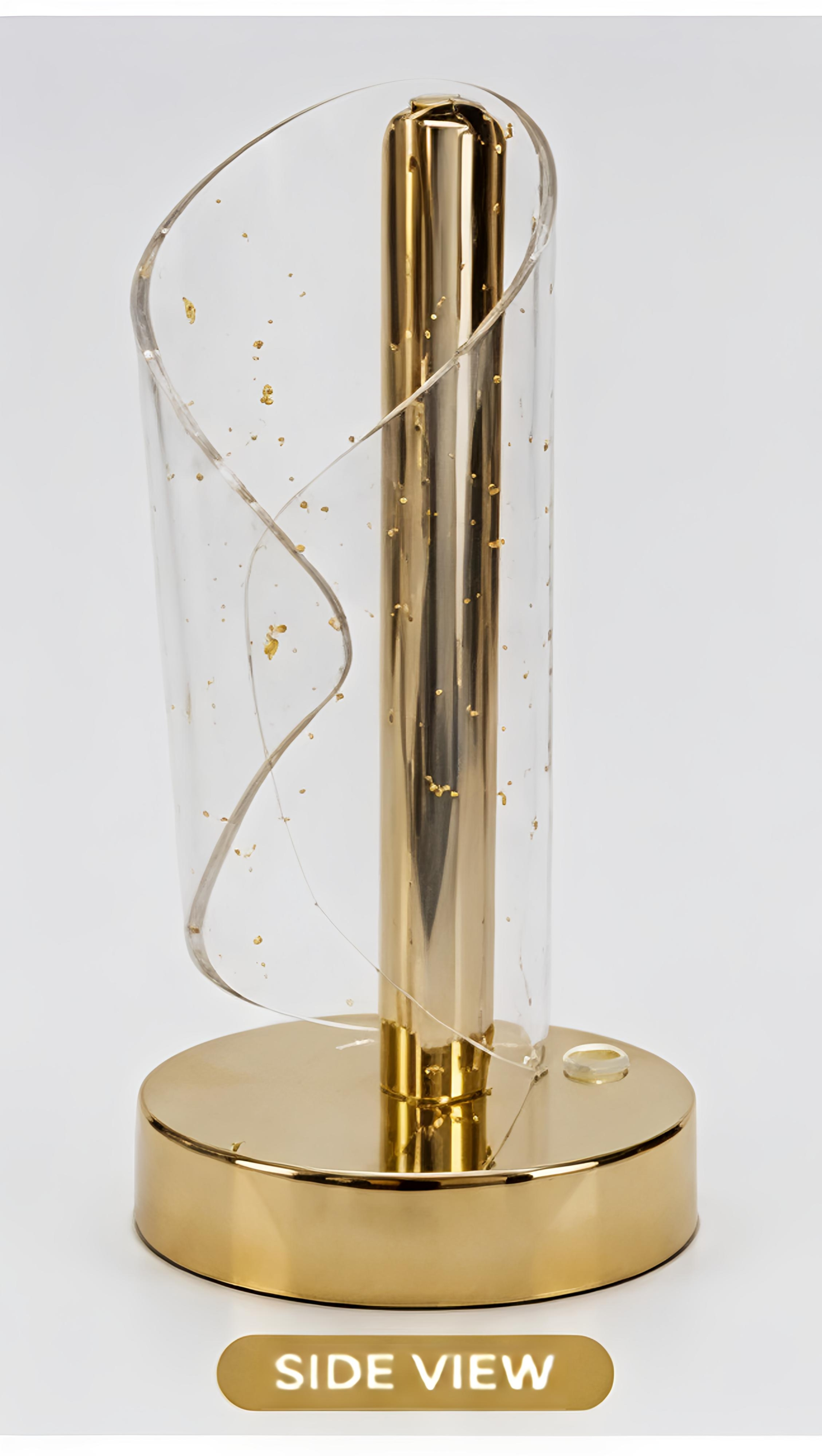 Golden Elegance Tissue Roll Holder