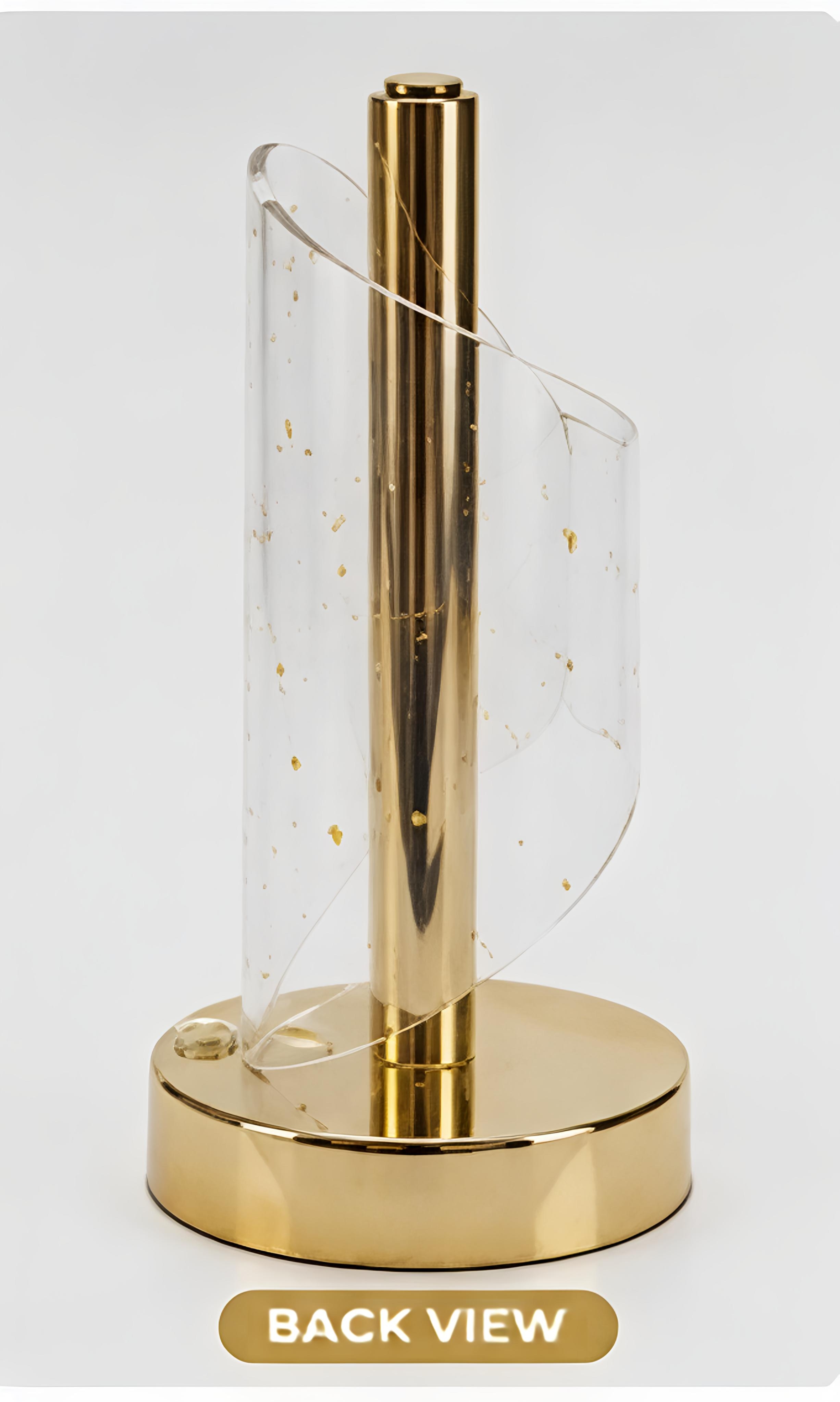 Golden Elegance Tissue Roll Holder