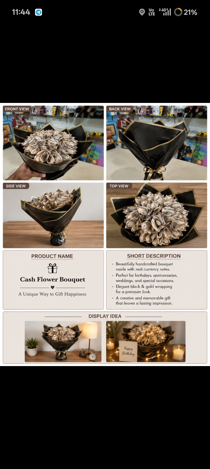 Luxury Money Flower Bouquet
