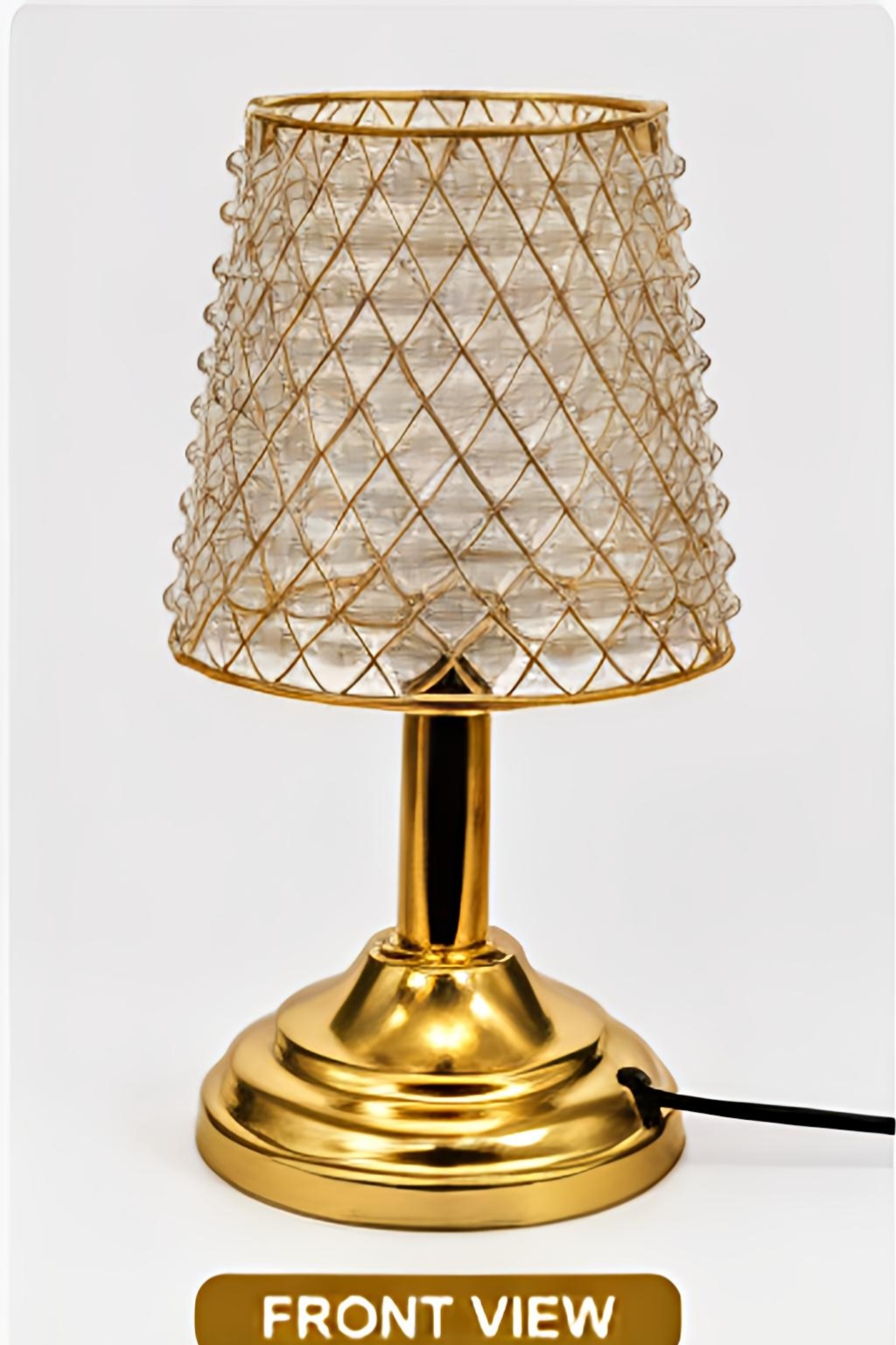 Crystal Glow Gold Table Lamp